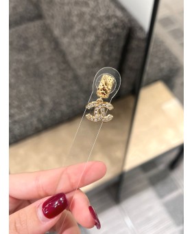 샤넬 명품귀걸이 퀼팅 드롭 이어링 골드