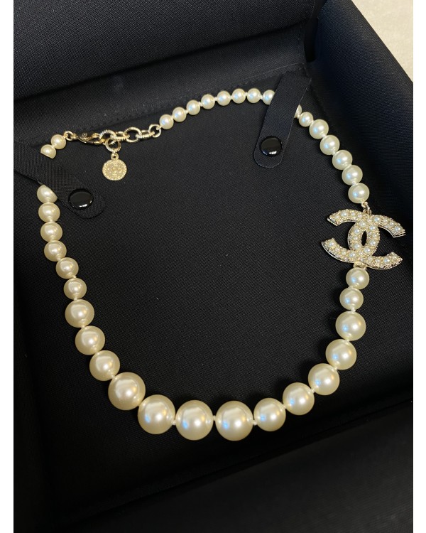 샤넬 100주년 목걸이 CC로고 진주 네크리스 풀구성
