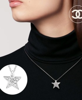 샤넬 꼬메뜨 목걸이 제오드 별 다이아 네크리스 미디엄