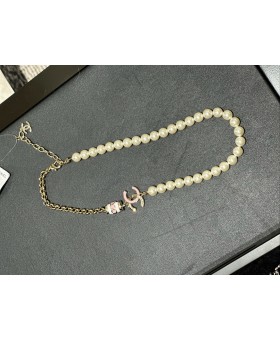 샤넬 펄 크리스탈 목걸이