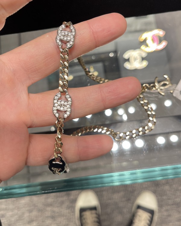 샤넬 로고 체인 목걸이