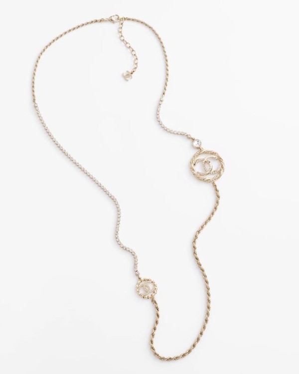 샤넬 네클리스 목걸이 Diamantés Gold