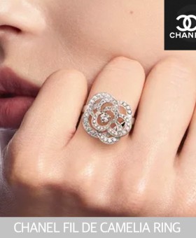 샤넬 카멜리아 링 다이아몬드 반지 Ring