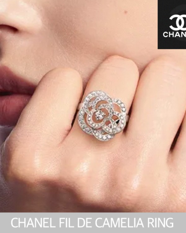 샤넬 카멜리아 링 다이아몬드 반지 Ring