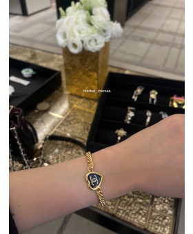 샤넬 마켓 렘스 하트 로고 브레이슬릿