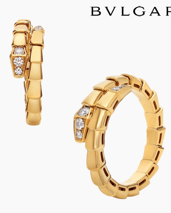 불가리 세르펜티 바이퍼 반지 웨딩밴드 다이아 3컬러