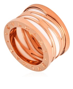 불가리 비제로원 화이트 링 반지 Zero Rose Gold