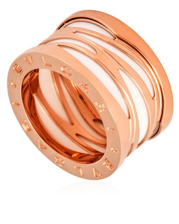 불가리 비제로원 화이트 링 반지 Zero Rose Gold