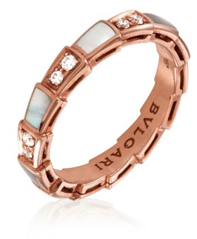 불가리 세르펜티 바이퍼 링 반지 Rose Gold