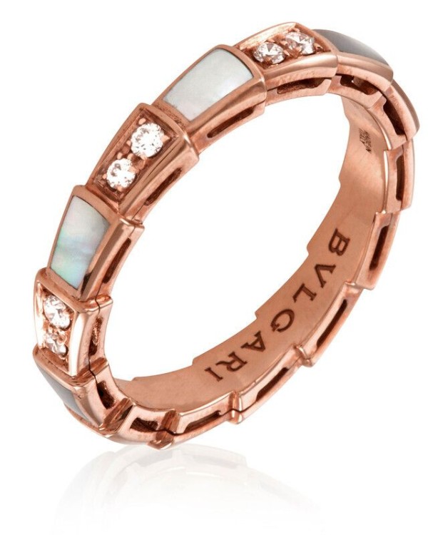 불가리 세르펜티 바이퍼 링 반지 Rose Gold