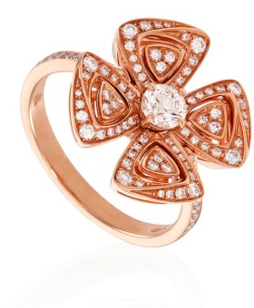 불가리 피오레버 다이아몬드 반지 Rose Gold Ring