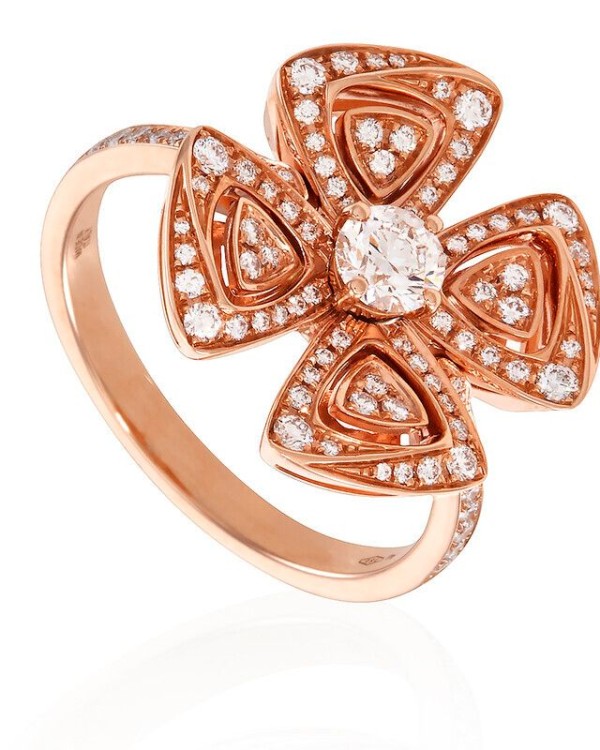 불가리 피오레버 다이아몬드 반지 Rose Gold Ring